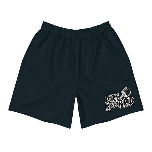 DUES ARE PAID Unisex 6.5" inseam Shorts (dark blue)