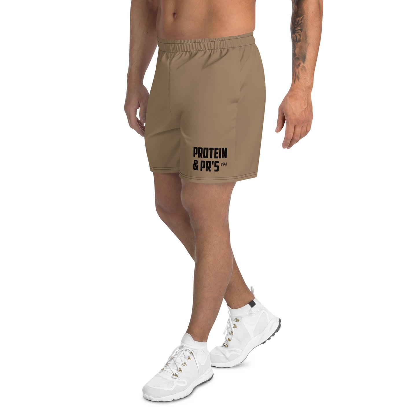 PROTEIN AND PRs Unisex 6.5" Inseam Shorts (desert sand)