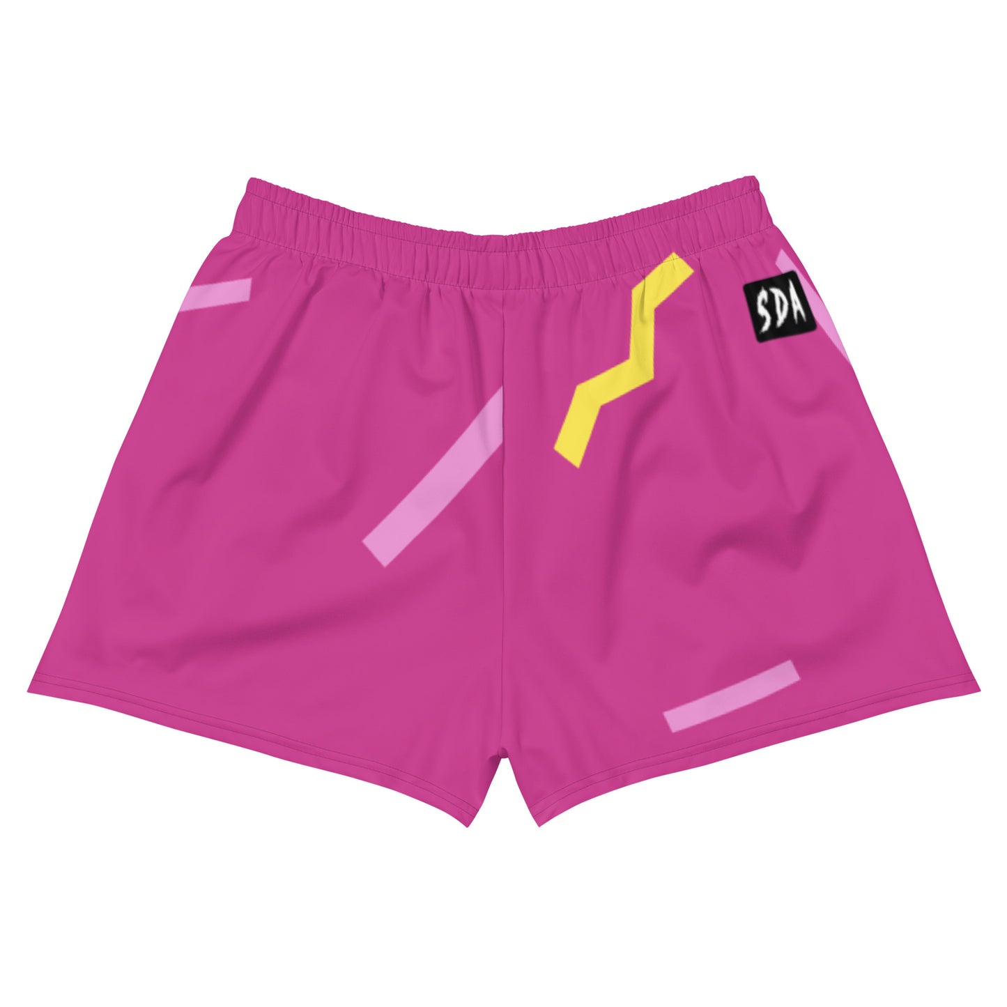 HEAVY CIRCLE Unisex Athletic 2.5" Inseam Shorts (pink confetti)