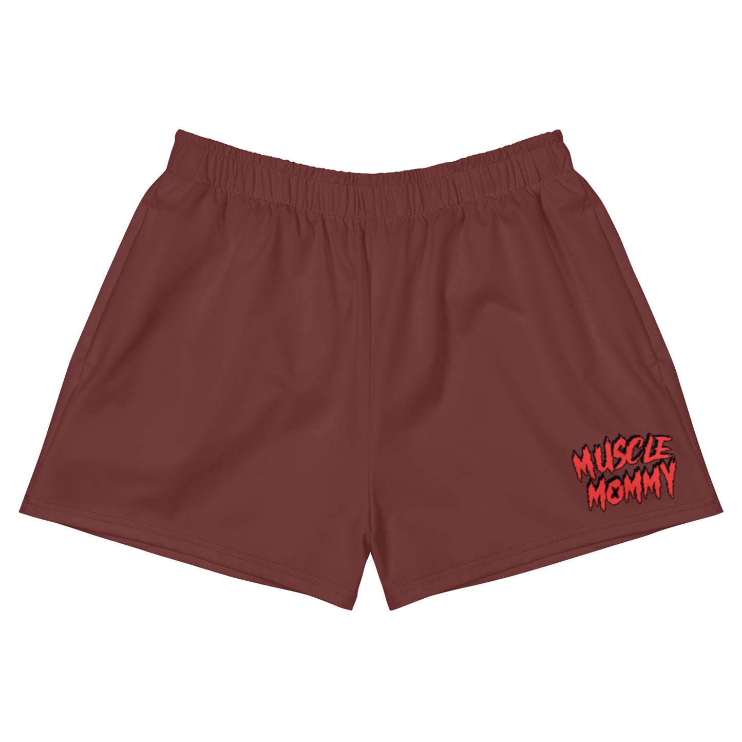 MUSCLE MOMMY Women’s Unisex 2.5" Inseam Shorts (red)