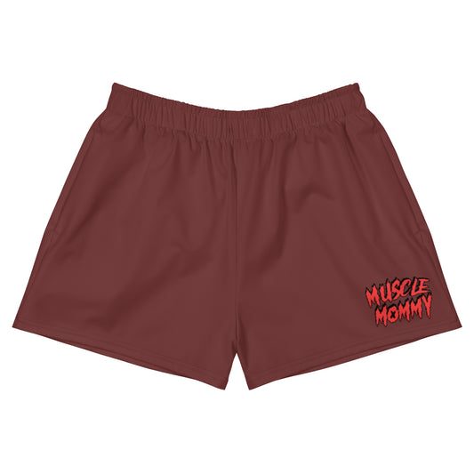 MUSCLE MOMMY Women’s Unisex 2.5" Inseam Shorts (red)