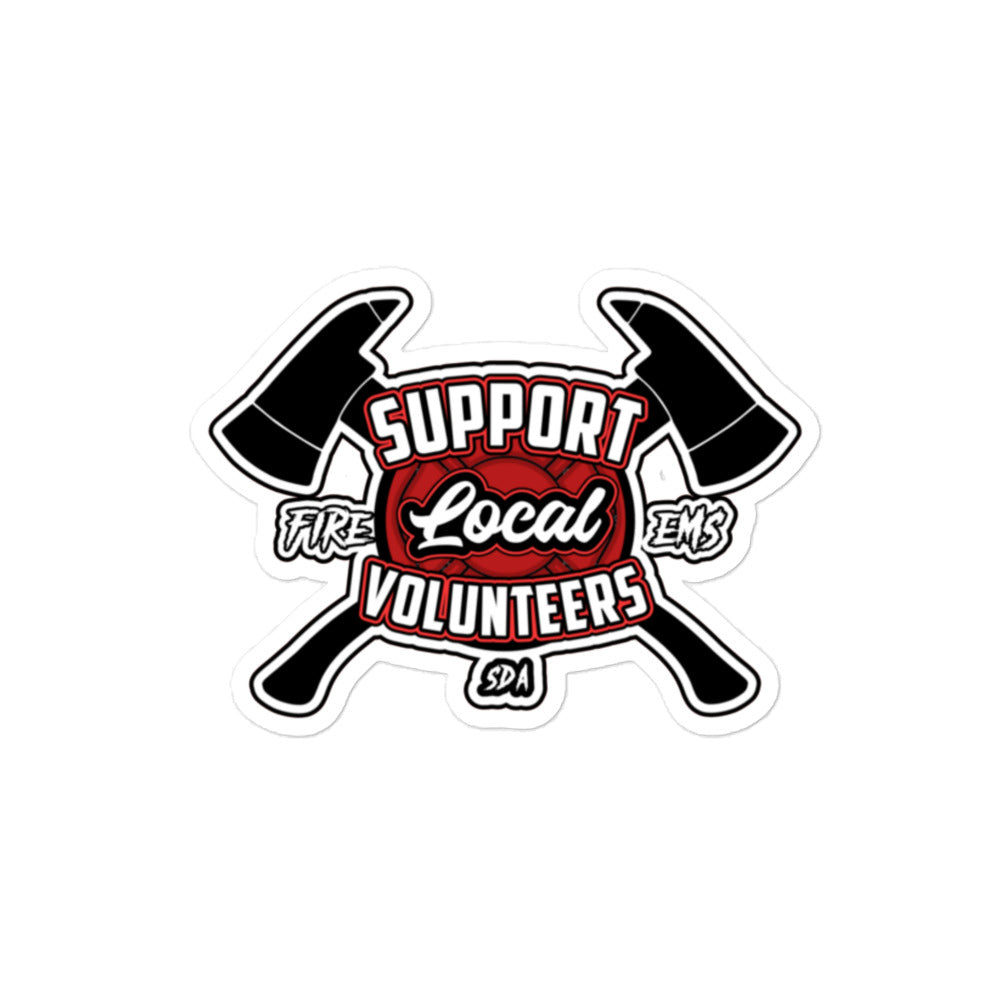 SUPPORT LOCAL SHIELD AND AXES Bubble-free stickers