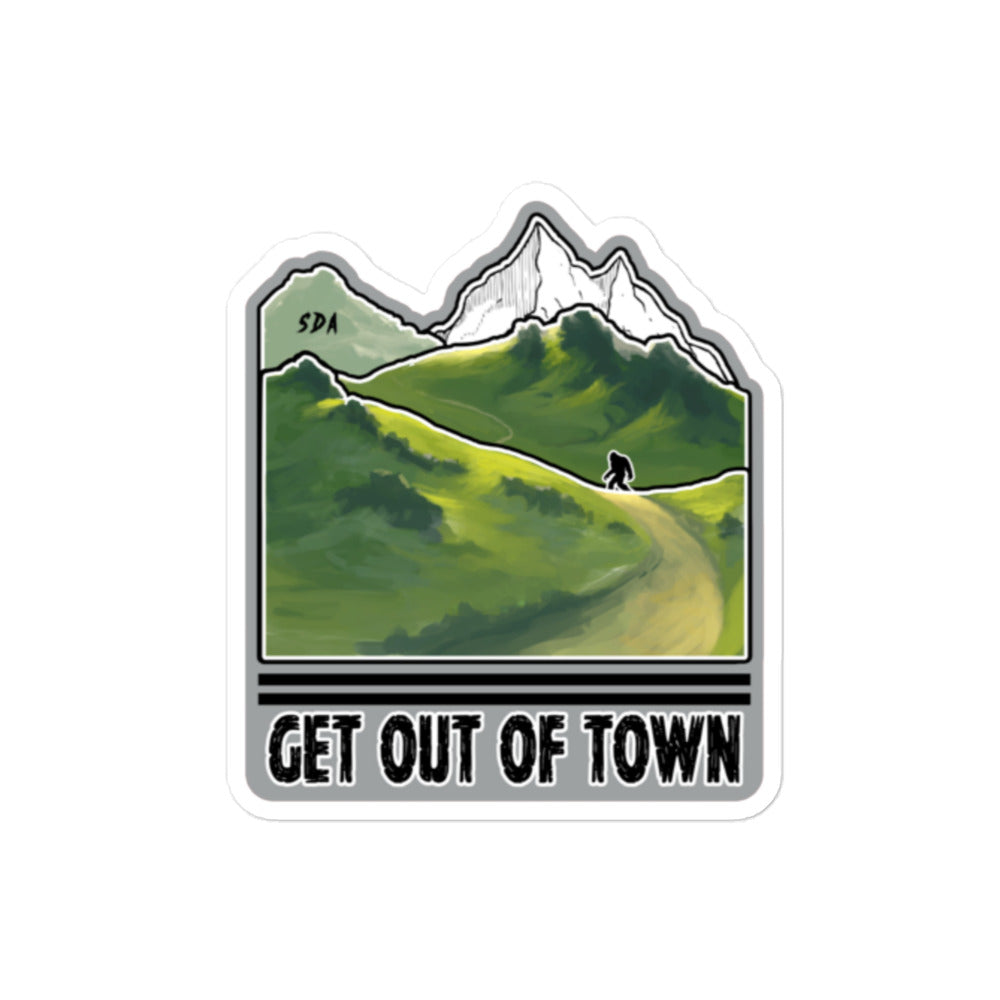 GET OUT Bubble-free stickers