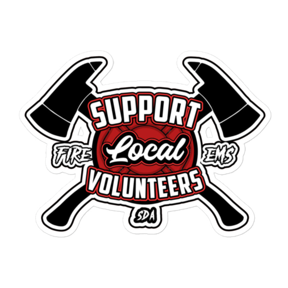 SUPPORT LOCAL SHIELD AND AXES Bubble-free stickers