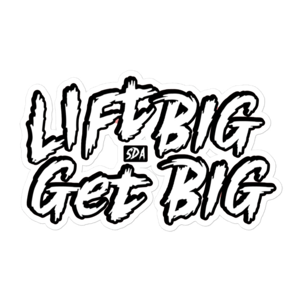 LIFT BIG GET BIG Bubble-free stickers