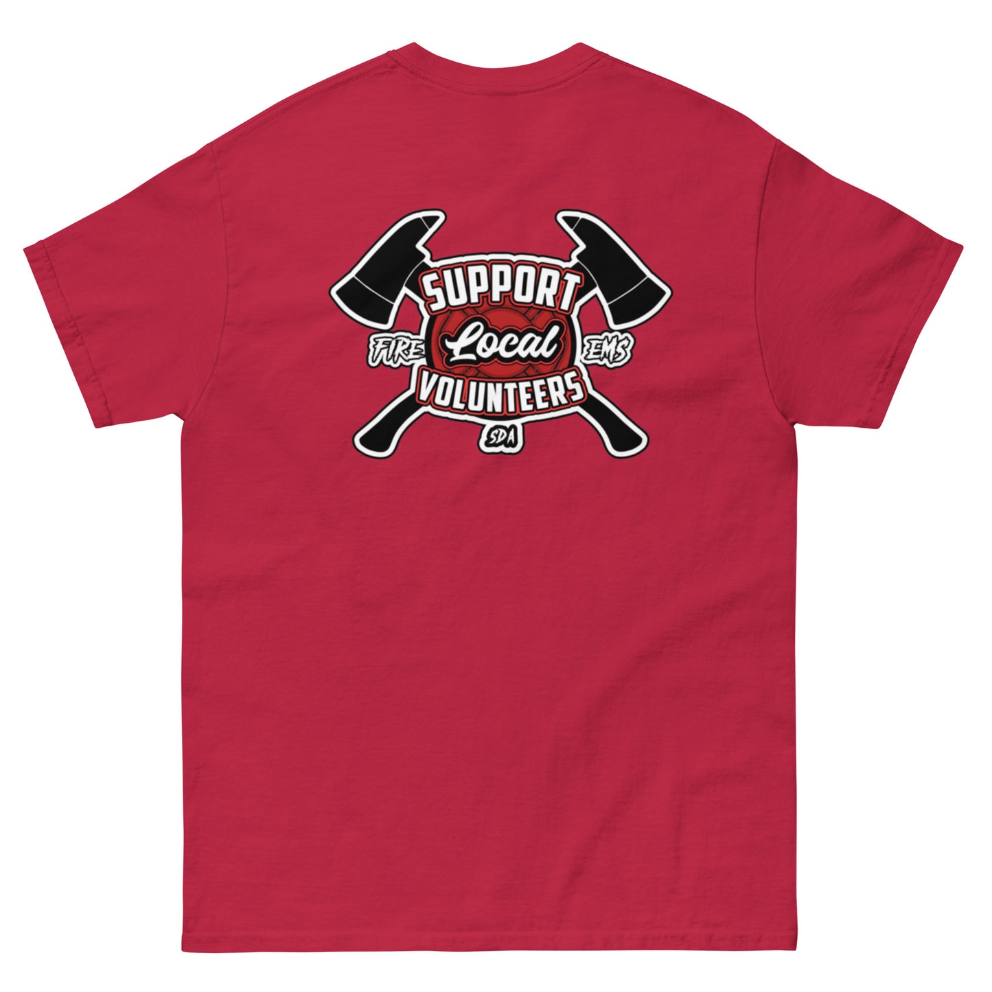 Support Volunteers Shield and Axes classic tee