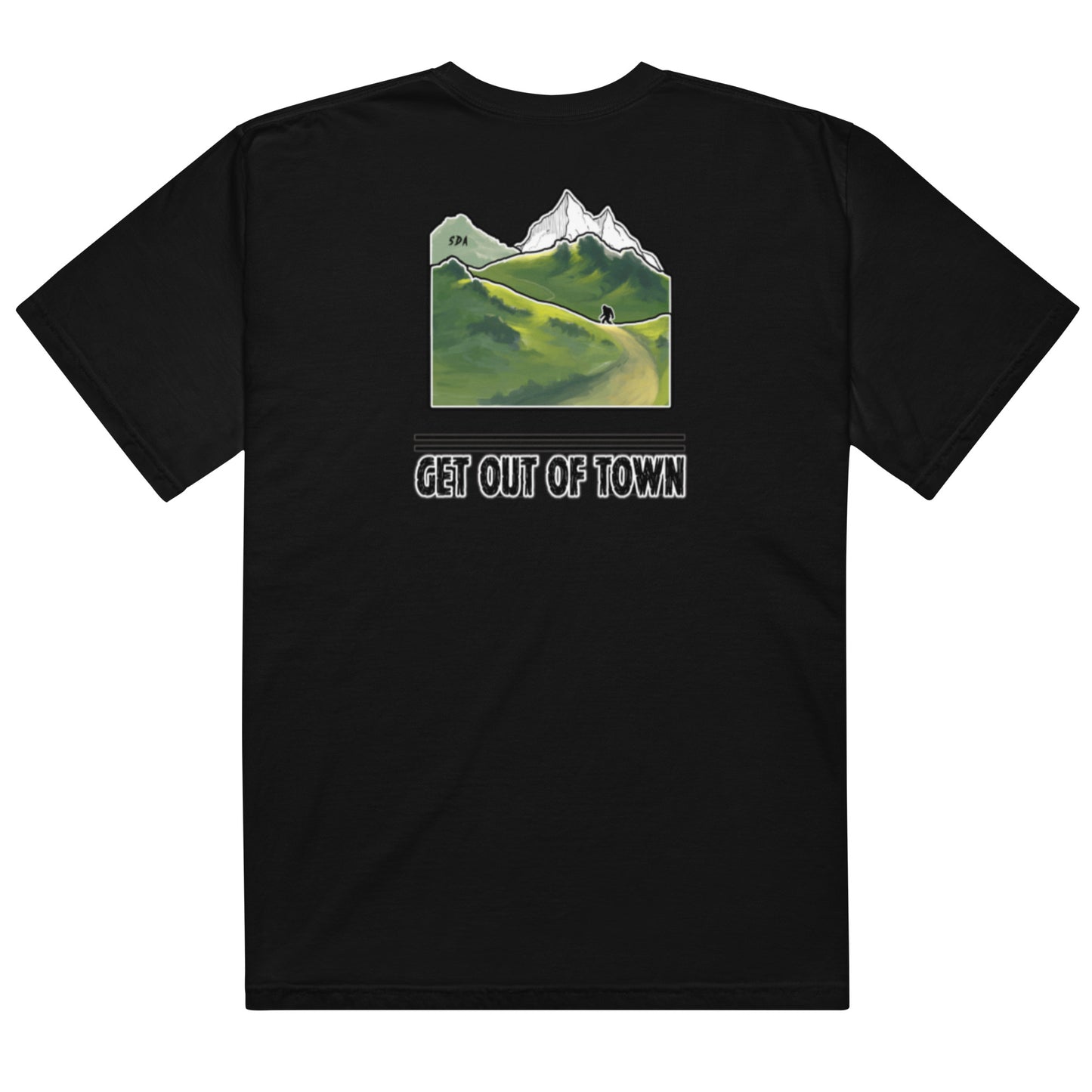 GET OUT OF TOWN Unisex heavyweight tee