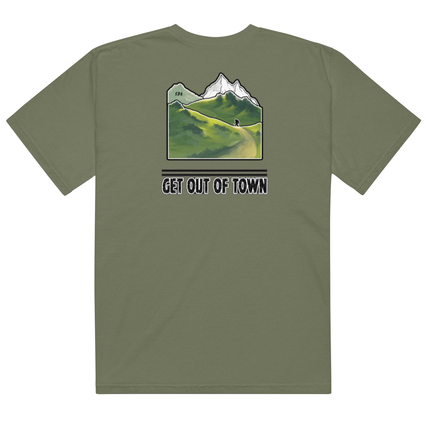 GET OUT OF TOWN Unisex heavyweight tee