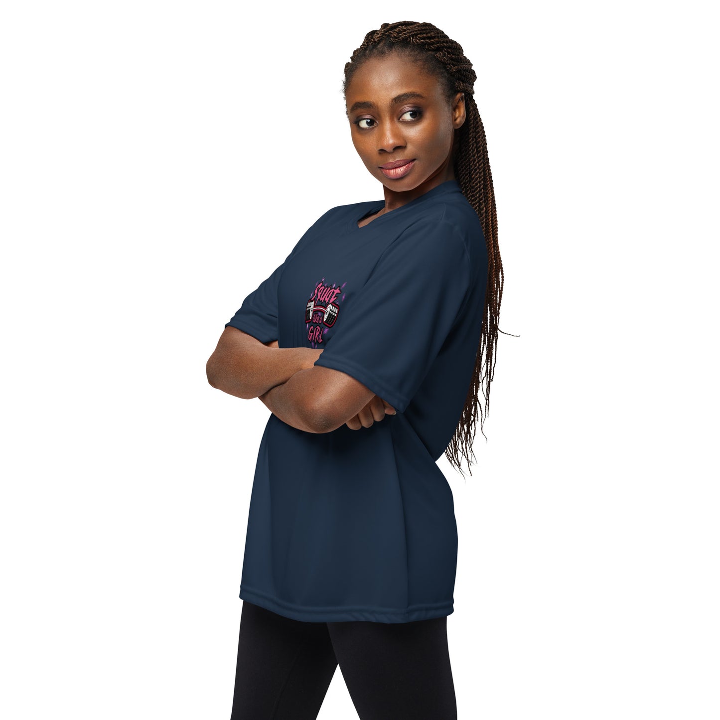 SQUAT LIKE A GIRL relaxed fit performance tee