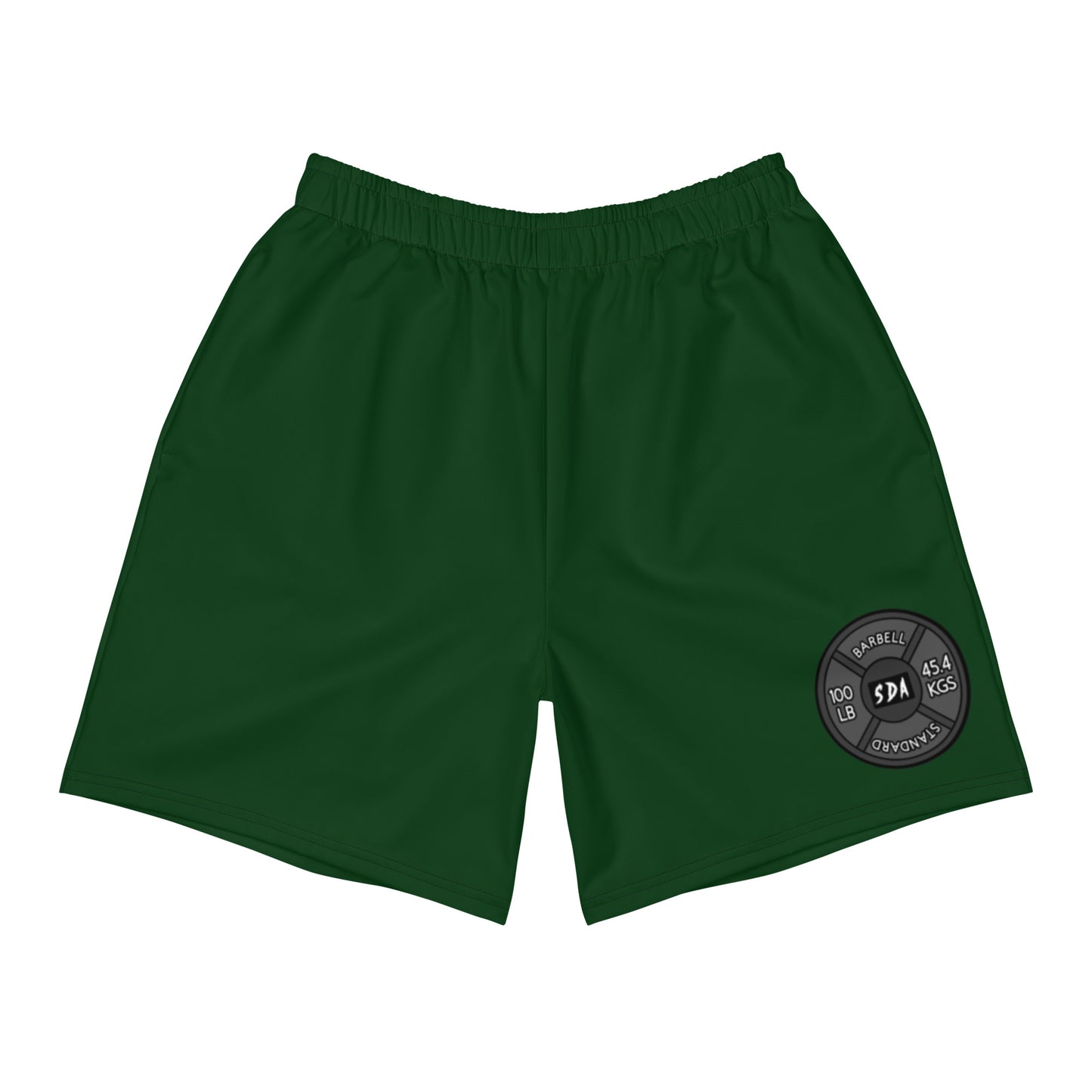 HEAVY CIRCLE Men's Athletic Shorts (green)
