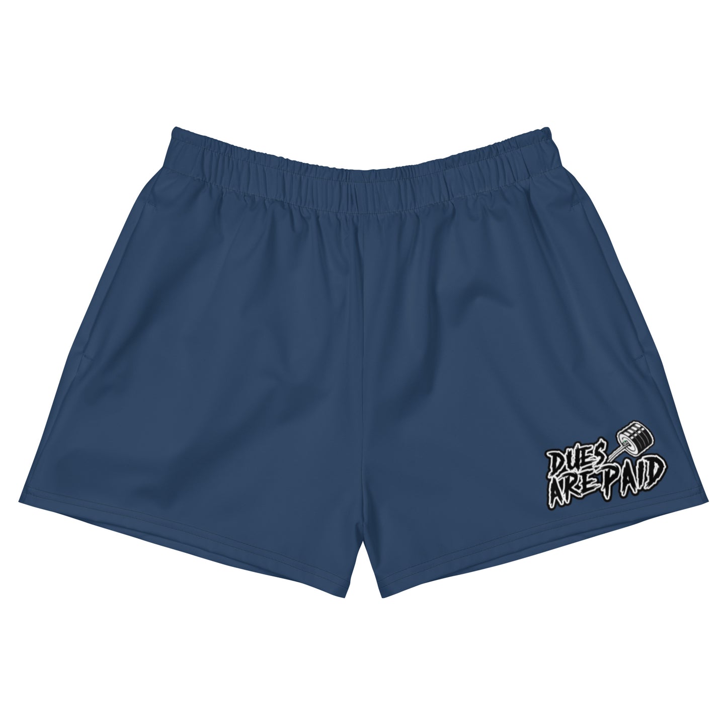 DUES ARE PAID Unisex 2.5" Inseam Shorts (blue)