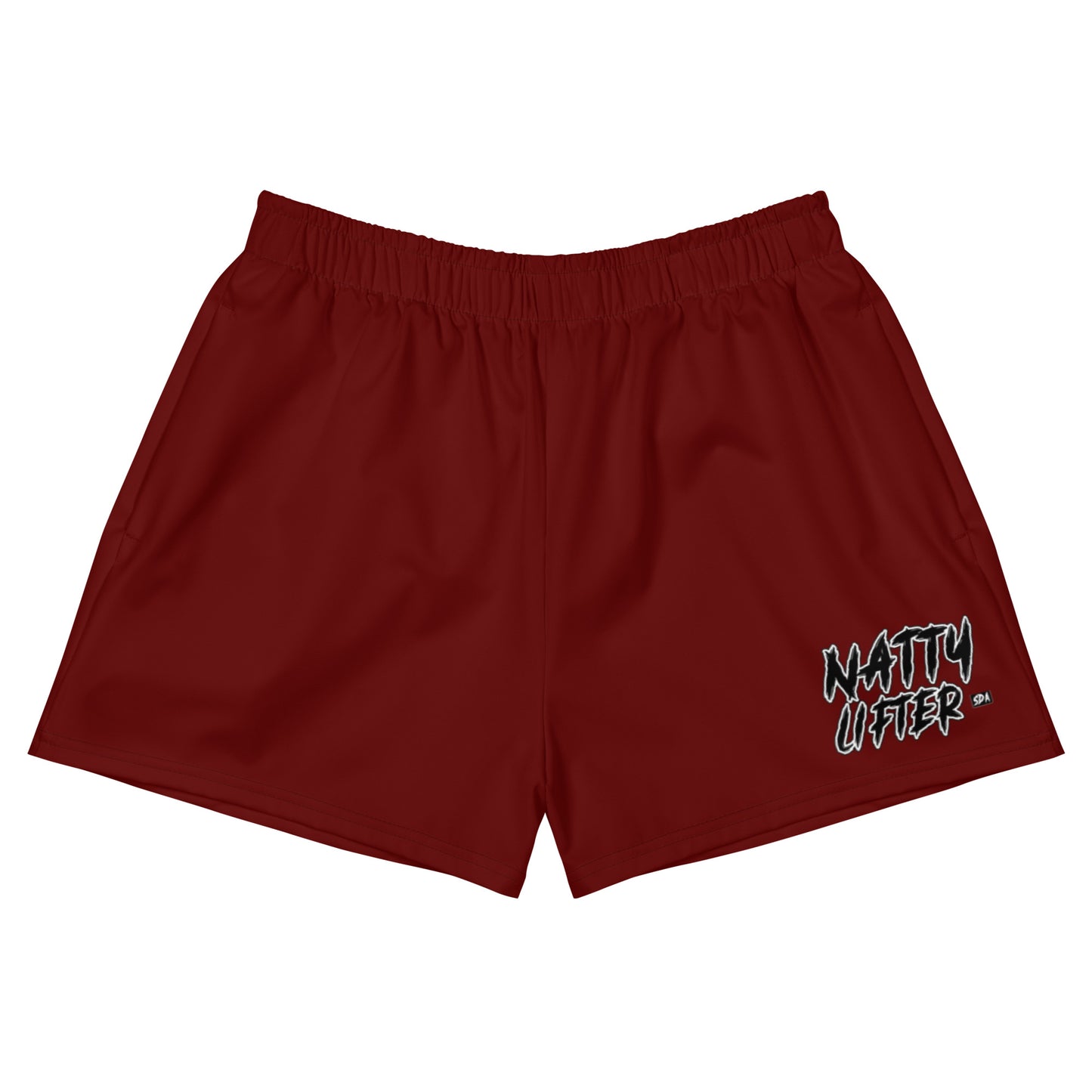 NATTY LIFTER Unisex 2.5" Inseam Shorts (dark red)