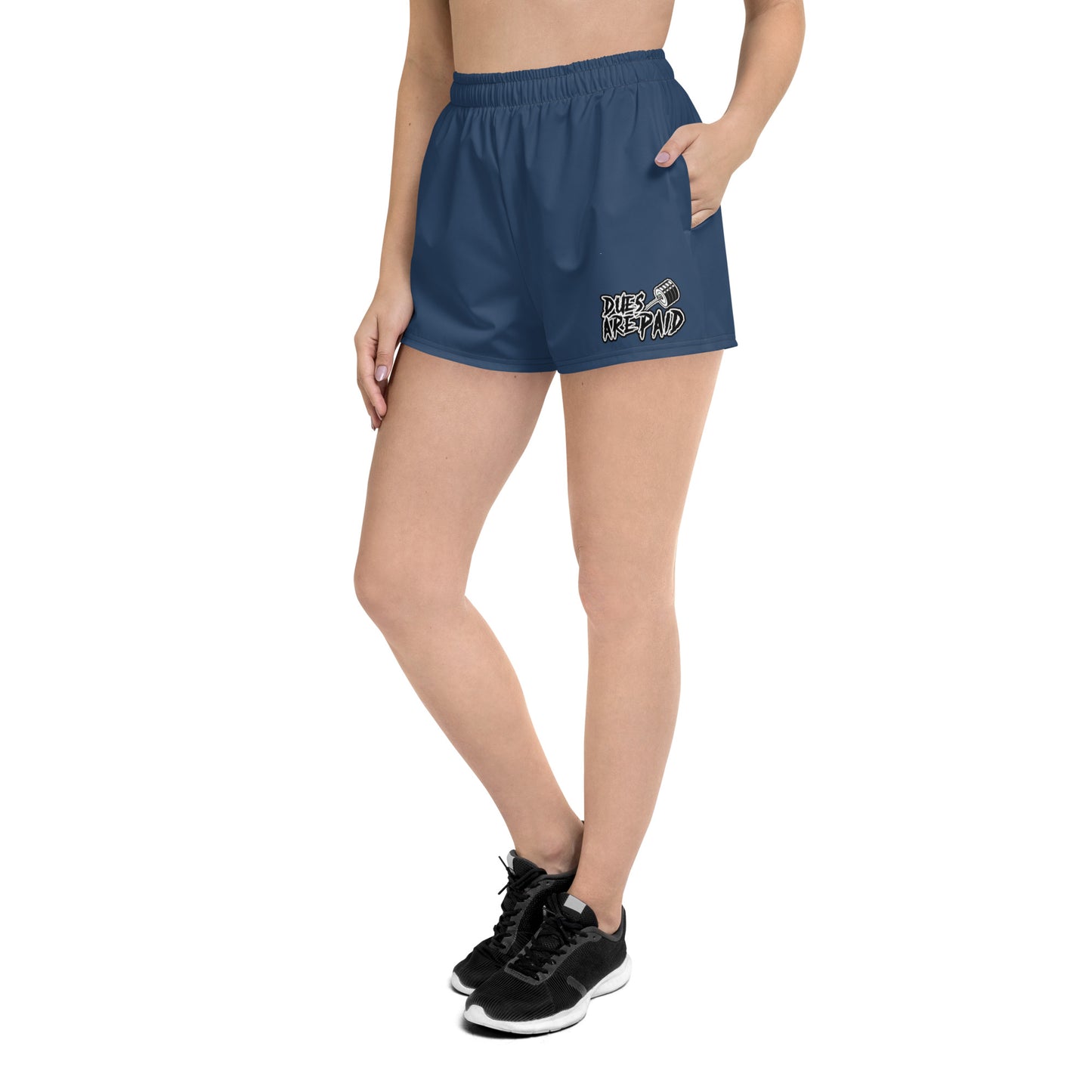 DUES ARE PAID Unisex 2.5" Inseam Shorts (blue)