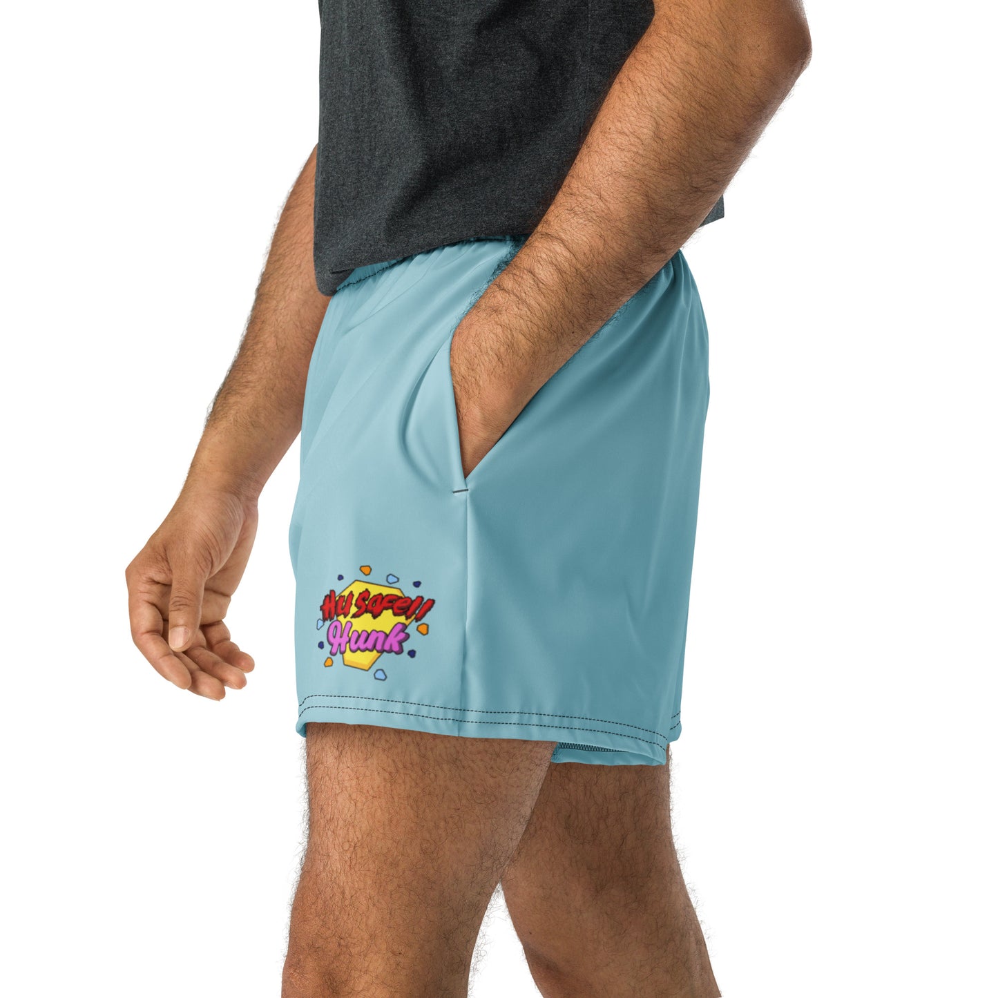 HUSAFELL HUNK Unisex 2.5" Inseam Shorts (light blue)