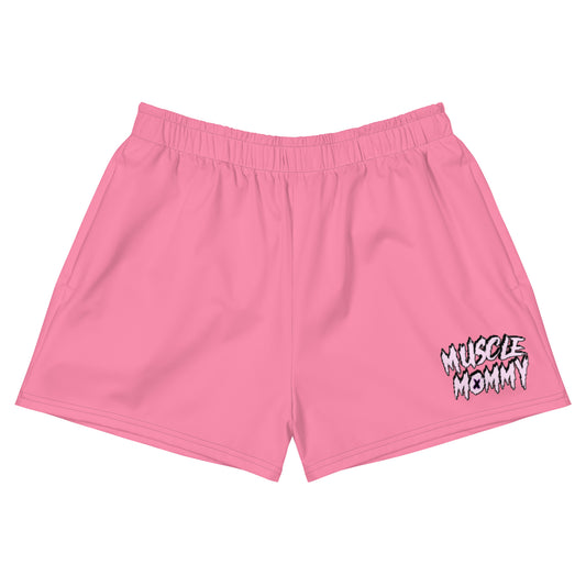 MUSCLE MOMMY Women’s Athletic Shorts (pink)