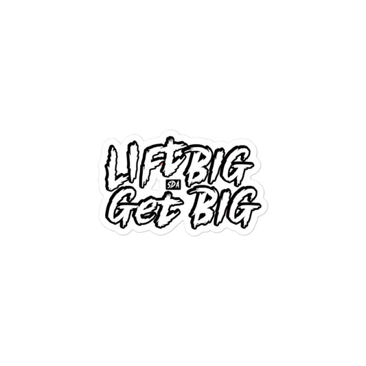 LIFT BIG GET BIG Bubble-free stickers