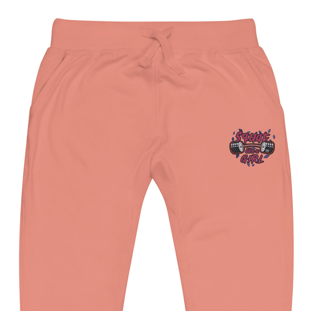 LIKE A GIRL fleece sweats