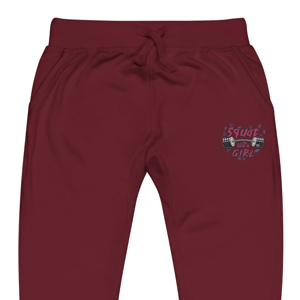 LIKE A GIRL fleece sweats